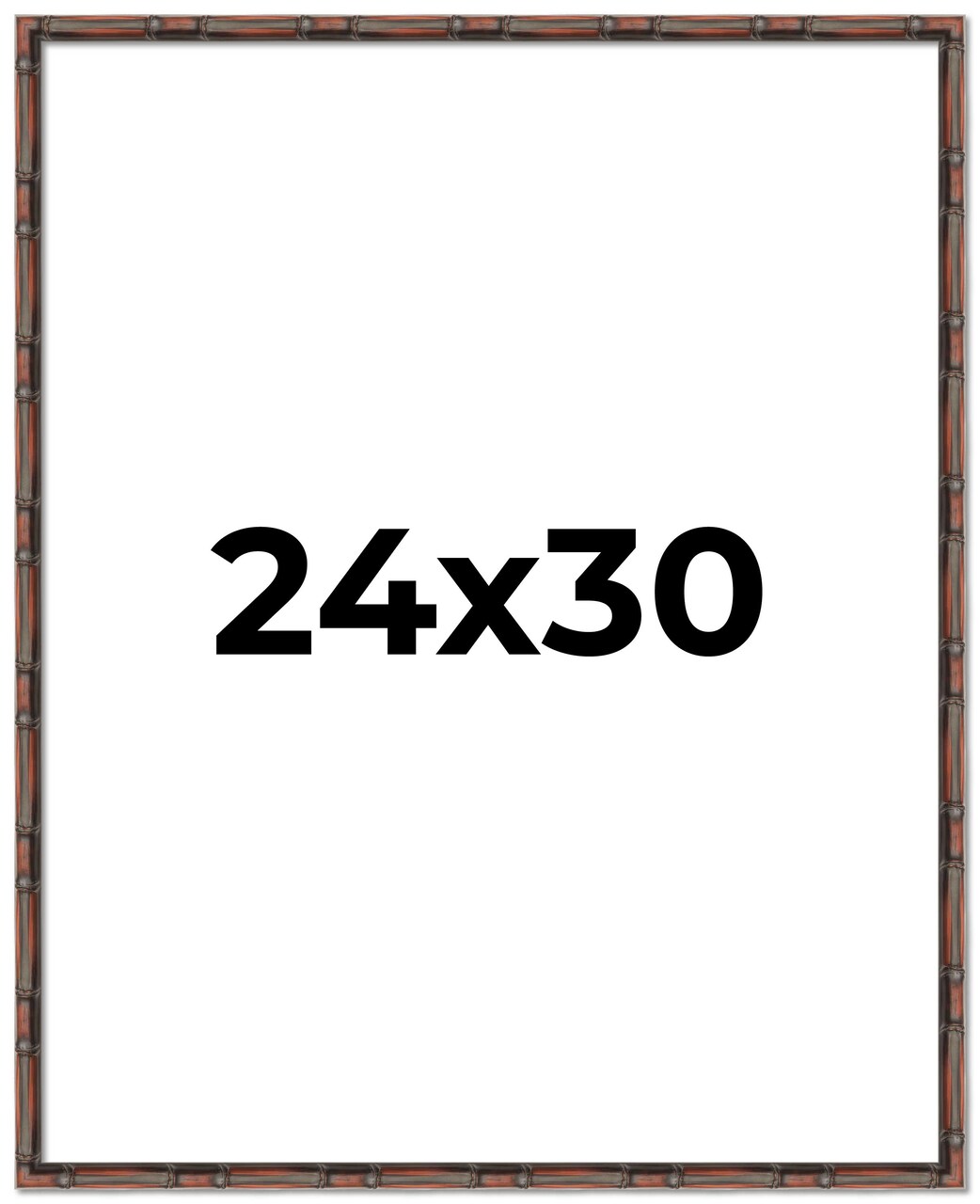 24x30 Bamboo Picture Frame with UV-Resistant Acrylic & Acid Free Backing, Available in 4 Finishes - Brown, Black, Gold, and Natural